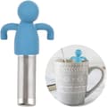 Te-infuser, söt lös te-sil, finmaskig tebollssil och diffusor i rostfritt stål med silikonlock, för tekoppar och muggar.
