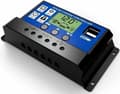 30A DC 12V - 24V PWM Solladdningsregulator med LCD och 5V USB