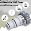 Miniatyrbillede 2 af 3: INTEX filterpumpe adapter sæt 1.25 til 1.5 tommer pool adapter