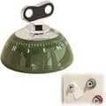 Retro Köksklocka - 60-Minuters Mekanisk Magnetisk Timer med Hörbart Alarm, Visuell Nedräkning för Matlagning, Kontor & Studier (Grön)