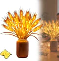 Golden Harvest Light, Veteax Dekor Bordslampa Rustik Lantlig Accentbelysning för Sovrum Vardagsrum Matsalsbord Bröllopsdekoration