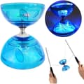 LED-upplyst Diabolo Jongleringsset med Trippel Kullagersystem – För Barn & Vuxna – Trick Performance Utrustning