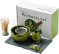 Matcha Presentkit - 7-delars set - Matcha startkit - Matcha visp - Keramik - Bambu - Komplett Matcha set förpackning