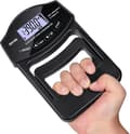 Greppstyrketestare, 396Lbs/180kg Digital Handdynamometer Greppstyrkemätare USB Uppladdningsbar Ljus LCD-skärm Handgreppsdynamometer