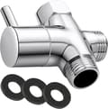 G1/2\" Duschhuvudavledarventil, Massiv Mässing Duscharmavledarventil, 20 mm Diameter 3-vägs Universal Duschsystem Ersättningsdel
