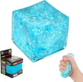 Fina isbits-fidget-squishies stressbollar, isbits-squishy med långsam återgång, is-klämboll, squishy stresslindring (glitterblå) Blue