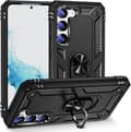 Samsung Galaxy S23 cover med en metalring - Sort