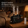 Miniatyrbilde 2 av 7: Tog Aroma Diffuser - 300ml Vintage Damptog Diffuser - Luftfukter med 2-farget LED-lys - 2 Tåkemoduser - Automatisk avslåing