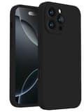iPhone 16 Pro Matt Svart Skal - Med Kameraskydd