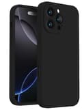 iPhone 16 Pro Matt Svart Skal - Med Kameraskydd