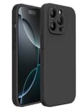 iPhone 16 Pro Matt Svart Skal - Med Kameraskydd