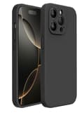 iPhone 16 Pro Matt Svart Skal - Med Kameraskydd