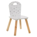 Miniatyrbillede 1 af 4: Barnestol DOUCEUR - Hvid - L 32 x P 31,5 x H 50 cm hvid