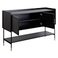 Miniatyrbillede 2 af 4: Buffet - ATMOSPHERA - Tedy - 2 døre - MDF og metal - Sort