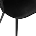 Miniatyrbillede 2 af 2: Slano sort velourstol Atmosphera - Sort sort