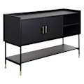 Miniatyrbillede 1 af 4: Buffet - ATMOSPHERA - Tedy - 2 døre - MDF og metal - Sort
