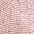 Miniatyrbillede 3 af 3: Tæppe - ATMOSPHERA - Plys tæppe i lyserød - Ø 90 cm - Guld lurex - Bomuld og polyester Rosa / Gul