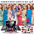 Miniatyrbillede 4 af 4: Makeup kit - GLOSS - London Collection - 62 pieces - Suitcase format - Black Svart