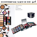 Miniatyrbillede 2 af 4: Gaveæske Makeup - GLOSS - Vandfald Palette - 120 Øjenskygger - 22 Læbebalmer - 6 Blushes