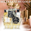 Pikkukuva 2 / 4: Kylpysetti - Body Luxurious Gold - Suihkusaippua 160ml - Kehokosteusvoide 160ml - Kuorinta 60ml GULD