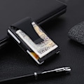 Miniatyrbild 9 av 10: Korthållare i kolfiber med RFID-blockering, svart - Julgåva One size