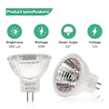 Miniatyrbild 3 av 5: MR11 Halogenlampor (12-pack), GU4 Halogenlampor 12V 20W, MR11 GU4 Dimbara Lampor för Takbelysning - Perfekt