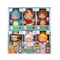 Miniatyrbild 1 av 7: st Mini Baby Dockor, 10 cm Nyfödda Dockor Presentförpackning, Söta Återfödda Baby Dockor Leksaker för Barn 3+, med Djurkläder 6PCS