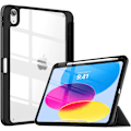Miniatyrbild 1 av 9: Fodral för iPad (A16) 11:e generationen 11 tum 2025, med pennhållare, Slim skyddsfodral med transparent baksida, Auto Wake/Sleep Svart iPad(A16)11 11（2025） Black