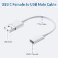 Miniatyrbilde 2 av 7: USB C hunn til USB hann-adapter (3-pakning), Type C til USB A