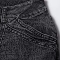 Miniatyrbild 6 av 9: Lågskurna utsvängda jeans för damer, stretchiga denimbyxor, bootcut, svart svart XS Svart