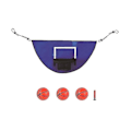 Miniatyrbild 1 av 5: Basketbollkorg för studsmatta med mini-basketboll. Lättinstallerad basketbollkorg för studsmatta för garanterade dunkar.
