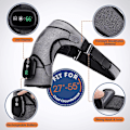 Miniatyrbild 3 av 5: Uppvärmd massageapparat Infraröd terapi Vibration Elektrisk axelmassage Värmebälte för nacke rygg kropp artrit smärtlindring black