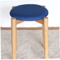 Miniatyrbild 3 av 5: Rund stolsdyna, 33 cm memory foam sittdyna och sittkudde, halkfri mjuk rund pallkudde, stolsdyna, blå