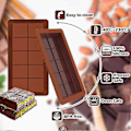 Miniatyrbild 4 av 5: Chokladform Silikon Dubai Chokladform, Silikonformar, Djup Chokladform, Chokladkaksform för Choklad 1pcs