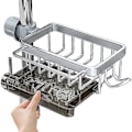 Miniatyrbild 3 av 5: Diskho Blandare Organiserare, Förhindra Vattenstänk, 2024 Ny Disk Blandare Diskho Caddy Organiserare Silver