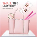 Miniatyrbild 8 av 9: Bärbar keramisk mini-locktång för hår lila 16,5 cm × 8,5 cm × 4,5 cm pink