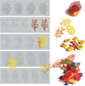 Miniatyrbillede 1 af 4: 5-delt bladformet silikone bageform til ost og suppe, hul 3D koralgren og bladspidsform, silikone kageform, polymer lerform