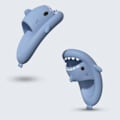 Miniatyrbild 5 av 5: Haj Slides Barn Vuxen Kvinnor Män Hajtofflor - Cloud Shark Slide Strand Sandaler Unisex Kudde Hemma Jultomte, 100% Ny gul 36-37 yellow