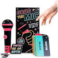 Miniatyrbild 5 av 5: Spännande Grab The Mic, Familjekaraoke-spel för 8-åringar, 2-10 spelare - Brädspel för dåliga sångare