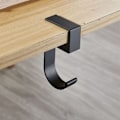 Miniatyrbild 1 av 5: 2 st Bärbar Hängande Väskkrok Handväskhållare Multifunktionell Bordskrok Svart