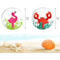 Miniatyrbild 2 av 5: Badboll, uppblåsbar badboll, 3D-badboll, flamingo och krabba, utomhuslek, för vuxna och barn
