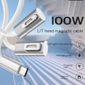 Miniatyrbild 7 av 9: Snabbladdningskabel USB Typ-C till Magsafe 1 2 för Magsafe 2 T for Magsafe 2 T