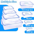 Miniatyrbild 2 av 7: 16-delars Tupperware Fresh Food med Lock (8 Behållare, 8 Lock) Matlåda för Skafferi