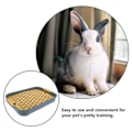 Miniatyrbild 8 av 10: Smådjurstillbehör Toalett Kanin Kattlåda VIT L Vit white L