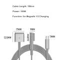 Miniatyrbild 6 av 10: PD Laddningskabel USB Typ-C till Magsafe 1 2 FÖR MAGSAFE 2 FÖR for Magsafe 2 for Magsafe 2