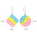 Miniatyrbild 2 av 5: Mini Pop Leksak, Nyckelring Pop-Bubbla Sensorisk Leksak, för Barn Vuxna (2-pack)
