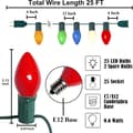 Miniatyrbillede 2 af 5: Pallerina C7 LED Julelys 7,6 m Multicolor Julelys Keramik Ceramic Multicolor