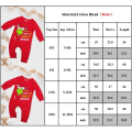 Miniatyrbild 3 av 3: Grinch julpyjamas familjematchande sovkläder vuxna nattkläder Baby 18M
