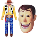 Miniatyrbild 3 av 6: Disney Woody Toy Story 4 Barnkläder Pojkar Overall Hatt Mask Cosplay Woody 12-13 Years