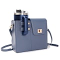 Miniatyrbild 1 av 6: Vattenflaska Väska, Bärbar Crossbody Väska för Vattenkopp, Justerbar Axelrem, Väska med Förvaringsficka för Kvinnor Blue